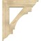 Ekena Millwork Merced Traditional Rough Sawn Bracket w/ Offset Brace, Douglas Fir, 8"W x 32"D x 36"H BKT0806X32X36MRC01RDF - alternate 4